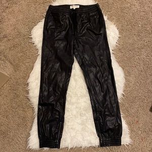 BullHead Denim Co Leather Joggers